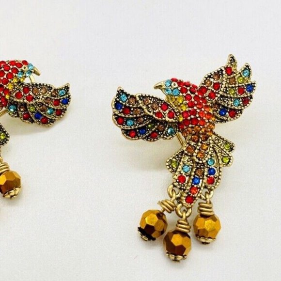 Heidi Daus "Mary's Magic" Mary Poppins Returns Crystal Necklace Matching Earring - Picture 2 of 11